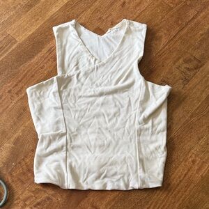 NAF NAF Cream V-Neck Blouse